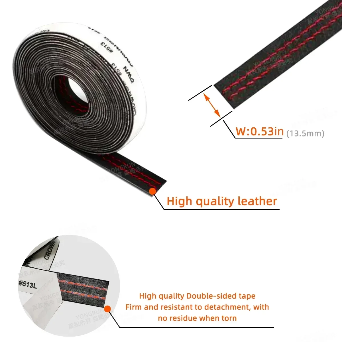 2m/8m Car Self-adhesive Moulding Trim Car Interior Dashboard Leather Decoration Line DIY Braid Strip Car Style Decoration