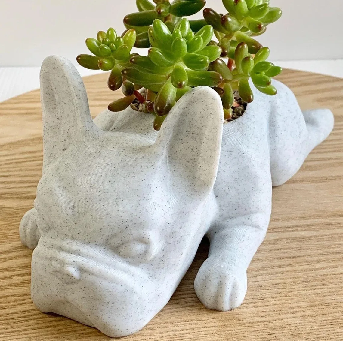 The Puppy Statue Planter Resin French Bulldog Succulent Planters Flower Dog Pot Office Desktop Garden Houseplants Decor 1pcs