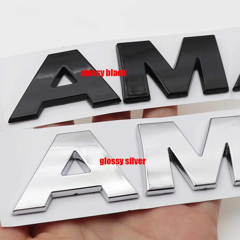 1PC 3D ABS AMAROK Car Letter Logo Sticker Tail Bumper Badge Auto Rear Trunk Emblem Decals Styling Accessories DZ