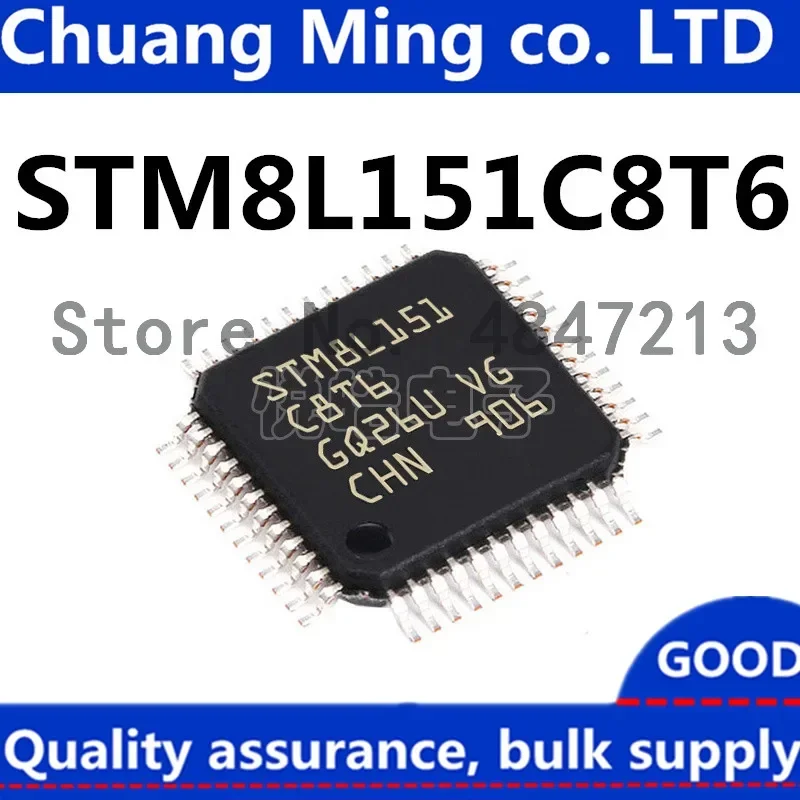 Free Shipping 50pcs/lots STM8L151C8T6 STM8L151 LQFP-48 IC In stock!
