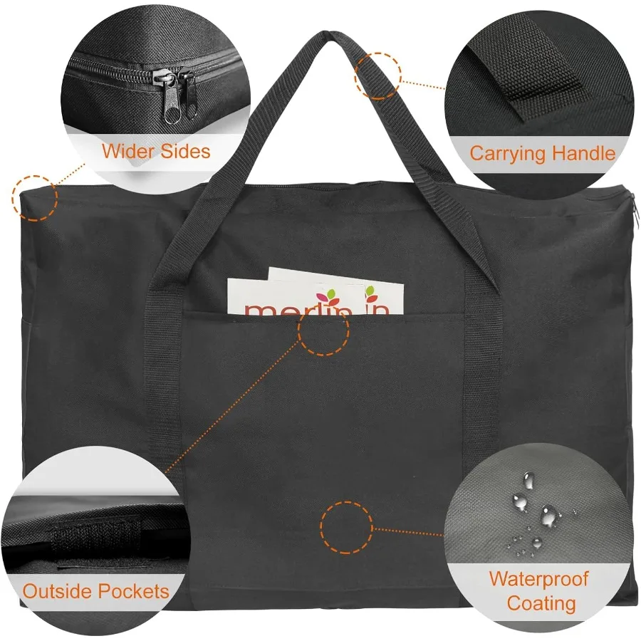 Cupohus 25 x 37 Lightweight Art Portfolio Bag Edition 2.0 with Outer Pockets and Handle for Easy Student Carry Ideal Transport