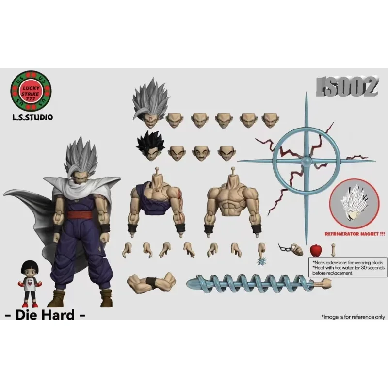 ¡Pronto en envío! Figura de Son Gohan de Dragon Ball de L.S.Studio, Dragon Ball Super: Superhéroe Bestia Gohan, Figuras de Acción de Anime, Modelo