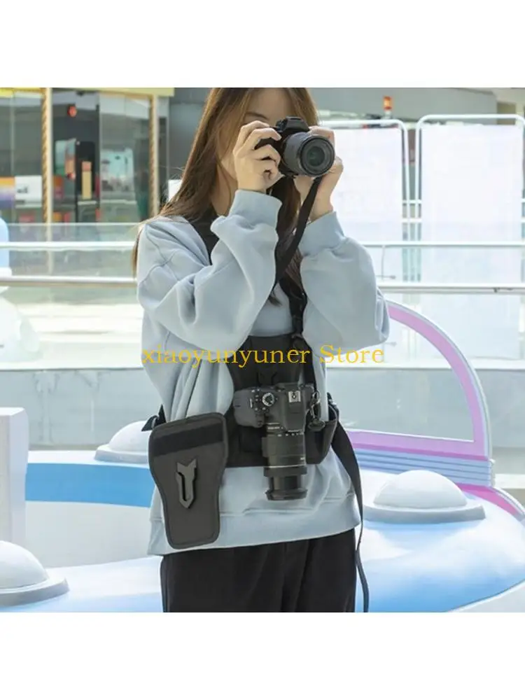 

P9JB Многофункциональная зеркальная камера с двойным плечевым ремнем для удобной и быстрой камеры