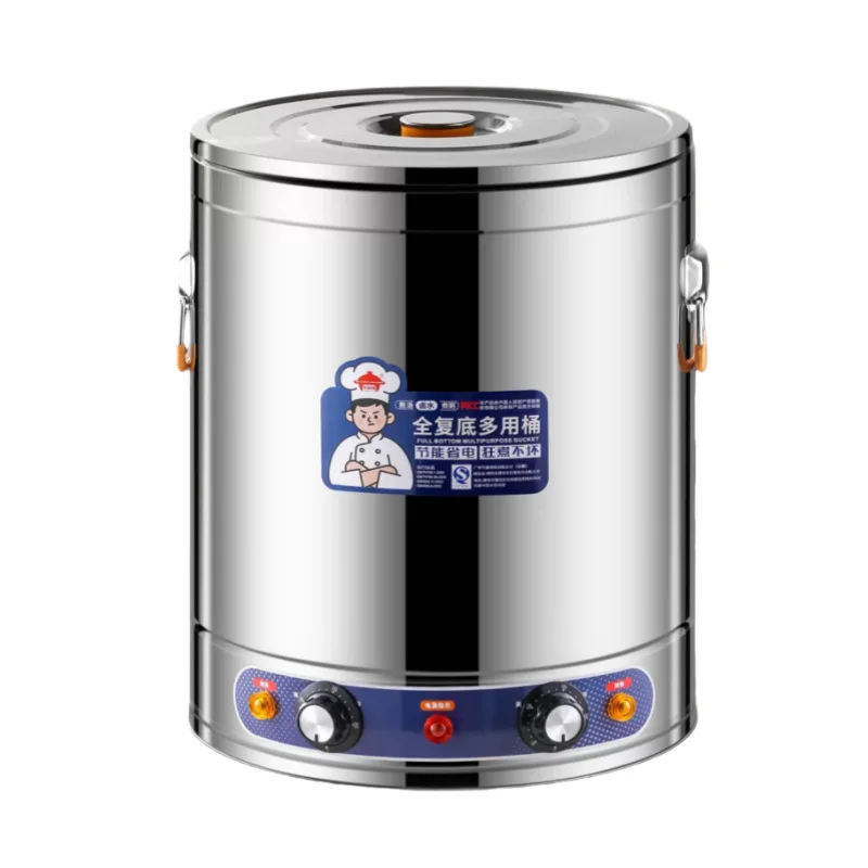 Commercial Electric Heating Insulation Pot Stainless Steel Steaming Cooking Pot 40 100L With Faucet Option 220V 2500 3750W