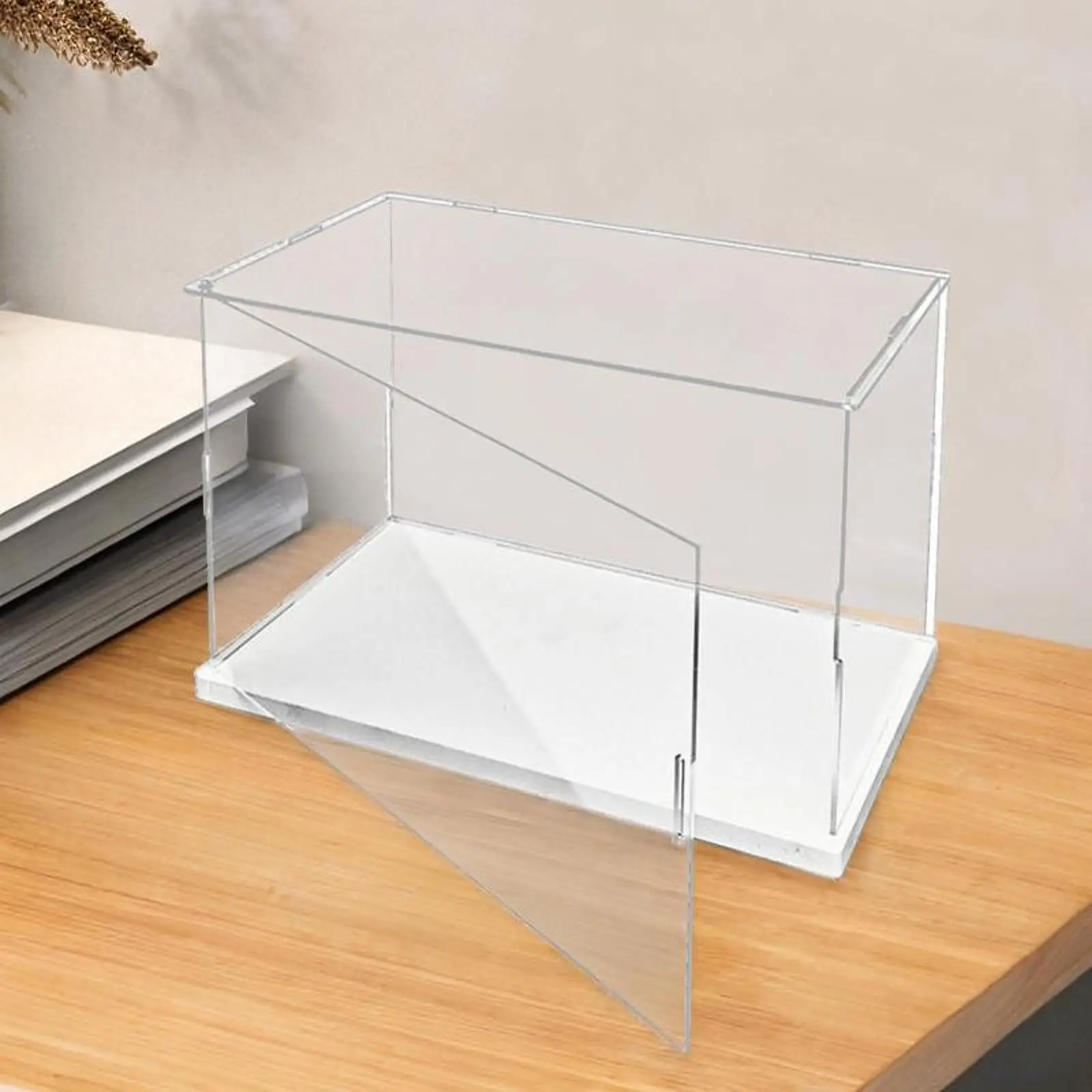 Présentoir en acrylique Transparent, vitrine de protection anti-poussière, conteneur de centre de Table pour poupées, modèles de voitures, objets de collection
