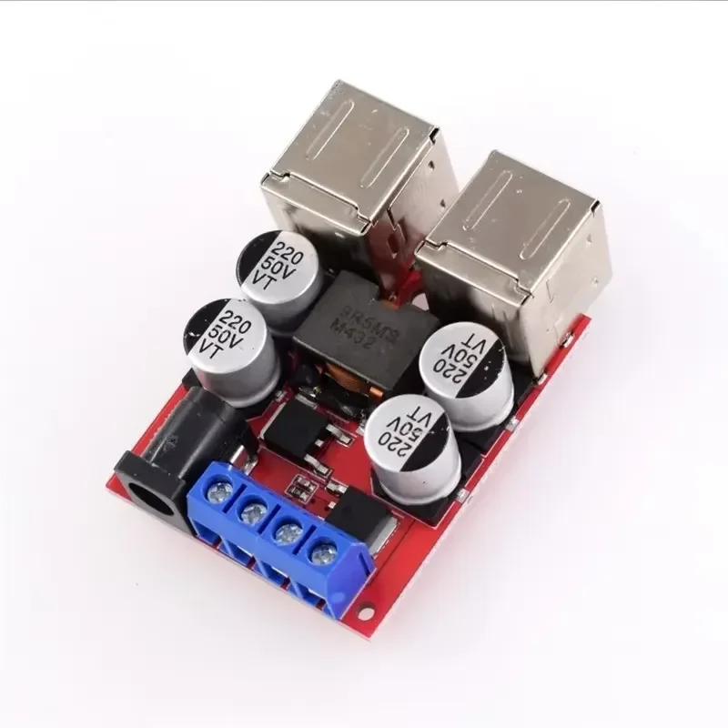 4 Port USB DC-DC Auto Charging Board 8V-35V 5V 8A Car Power Supply Step Down Buck Converter Module For arduino NEW
