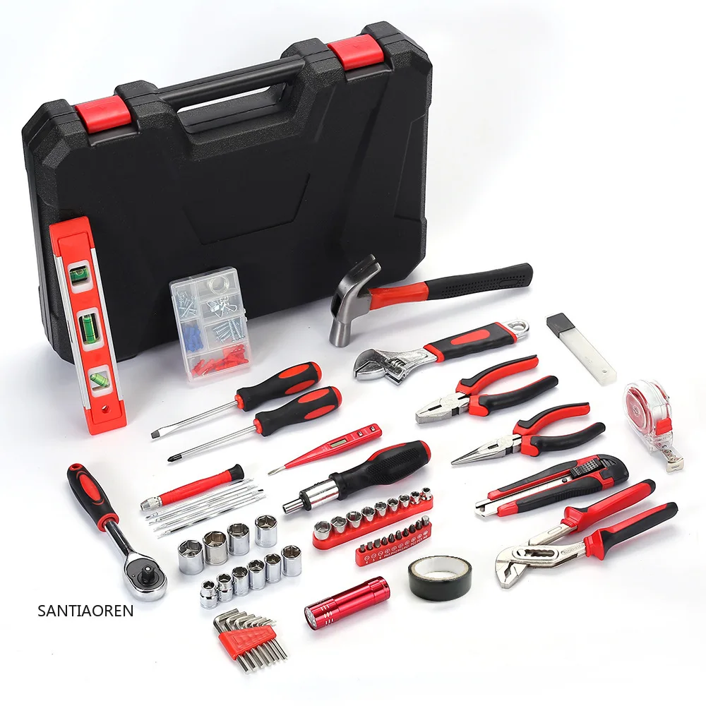 

2025High Quality 120PCS Insulated Household Repair Tools Kit Includes Gardening Hand Tools with OEM Customization Gift Set