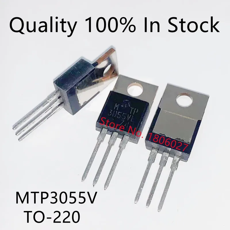 10 Stks/partij MTP3055V MTP3055VL MTP3055E To-220 Power Transistor