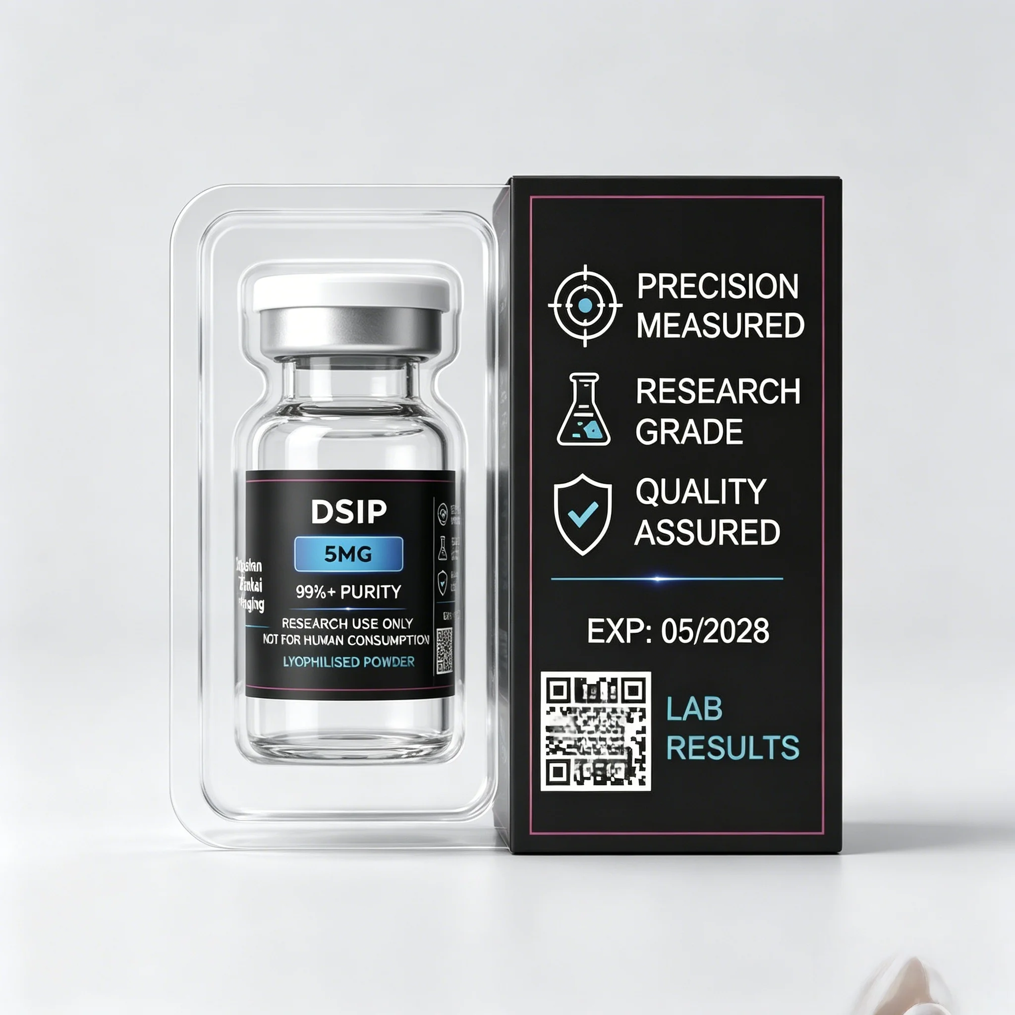 HD Waterproof Vinyl Custom Peptide Bottle Labels Adhesive Stickers Boxes for 3ml 10ml Fitness Supplement Vials