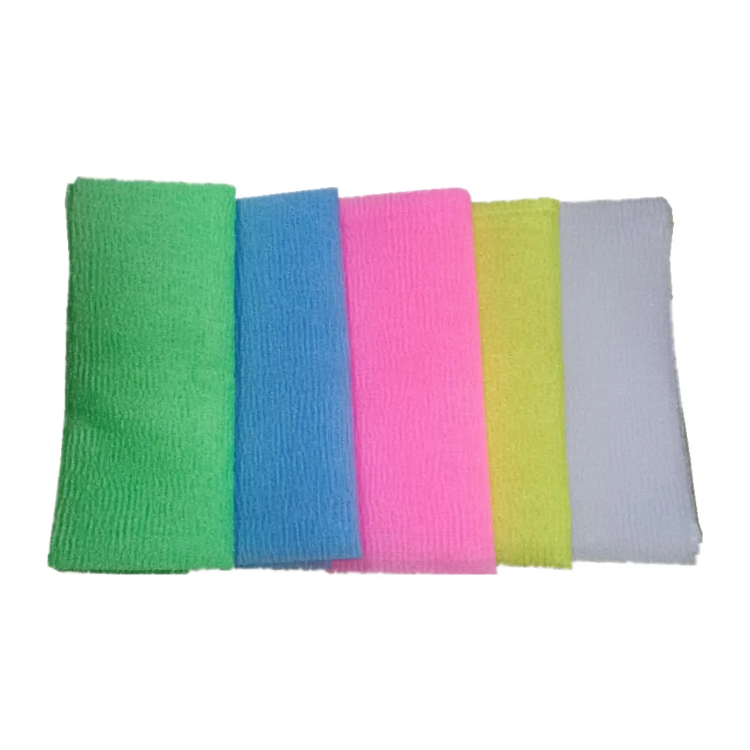 50 Pcs Japanese Body Wash Towel Beauty Skin Exfoliating Cloth Nylon Bath Washcloth Skin Polishing Body Back Scrubber for Hotel