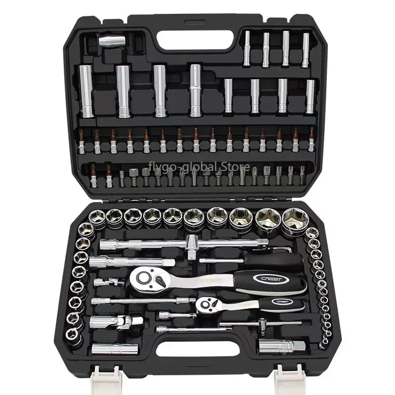 

Auto repair socket set tools Multifunctional auto repair combination 94 pieces repair car size ratchet wrench set 102094