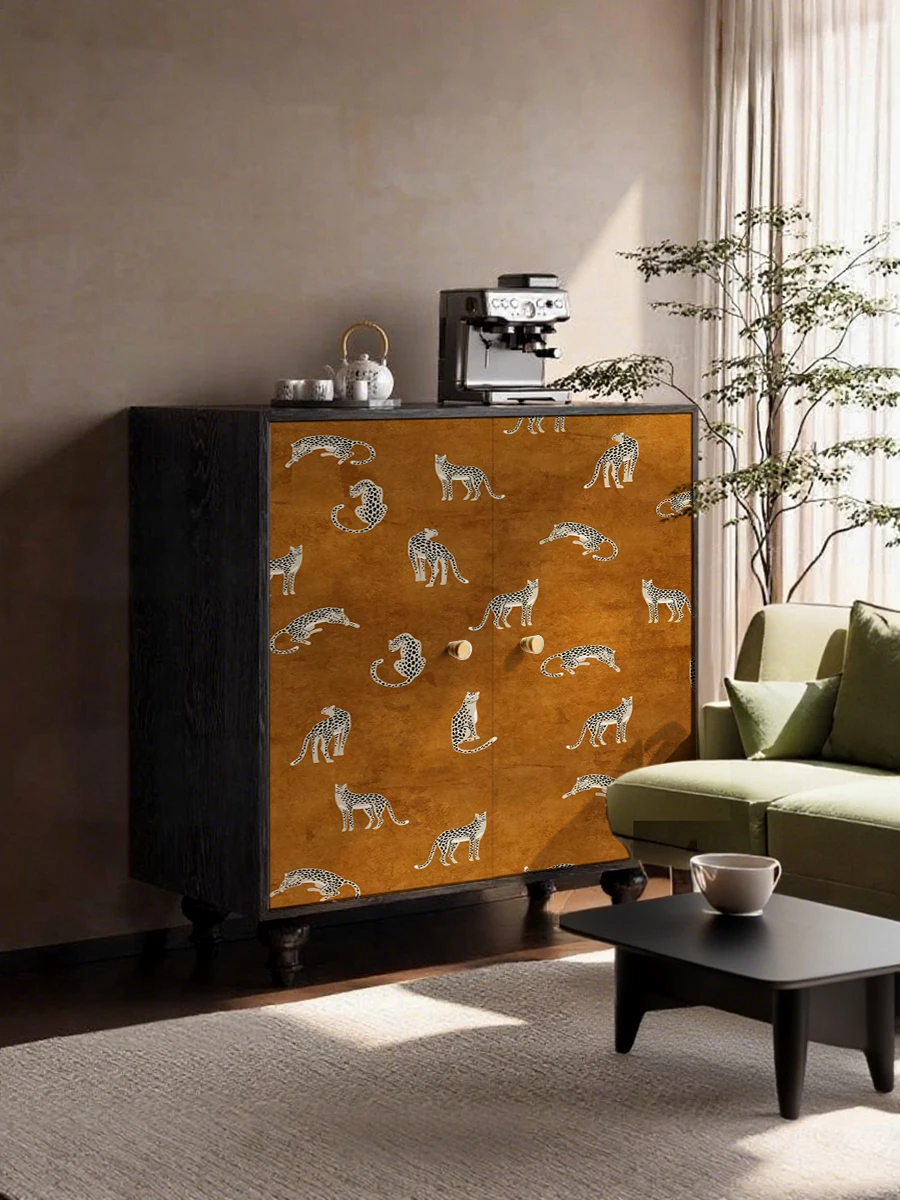 

Medieval solid wood shoe cabinet living room against the wall cabinet