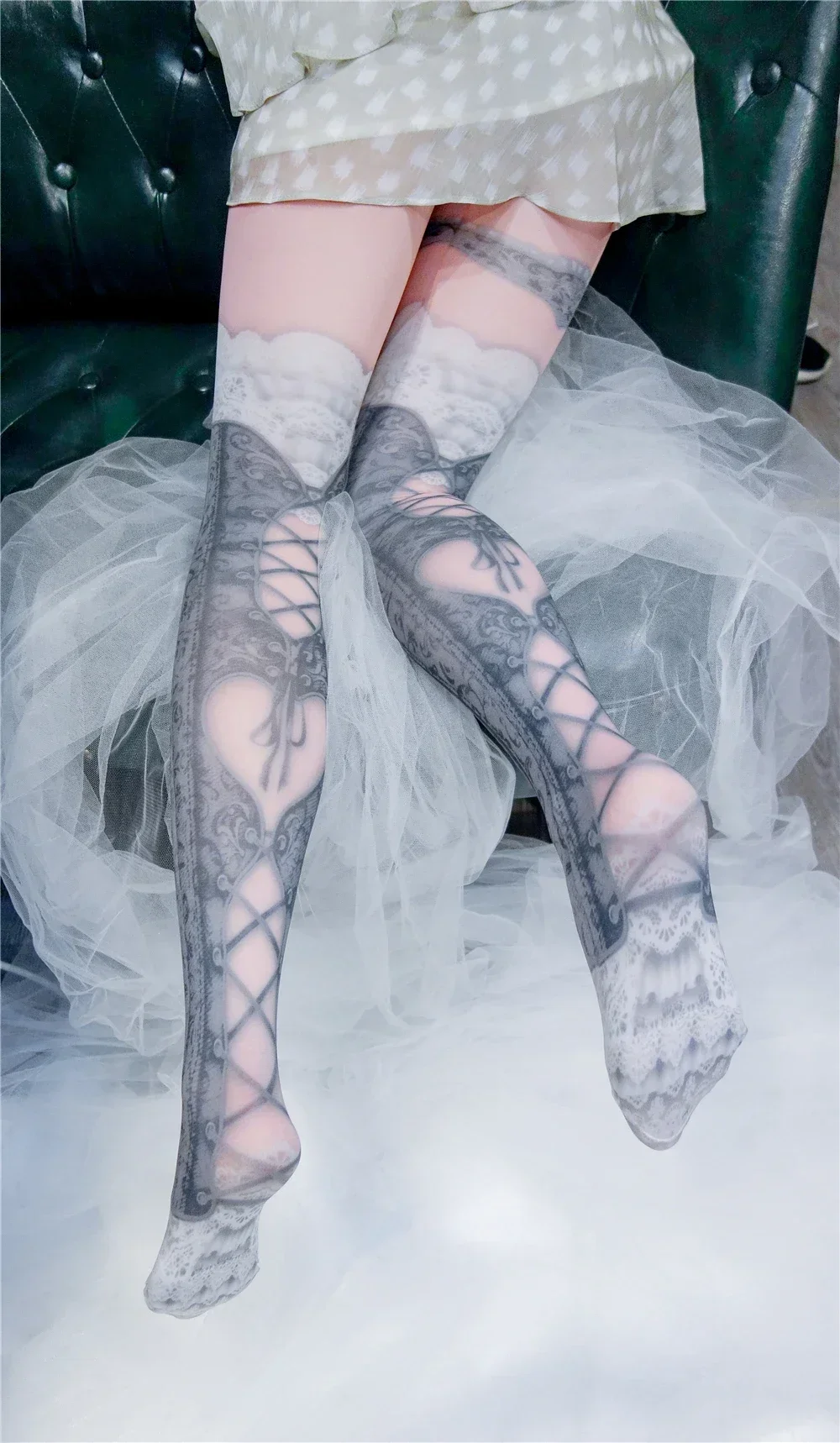 Japanese Sweet Girls Y2k Print Lolita Pantyhose Summer New Harajuku JK Hot Girl Cosplay Slim-Fit Leggings Women Sexy Stockings