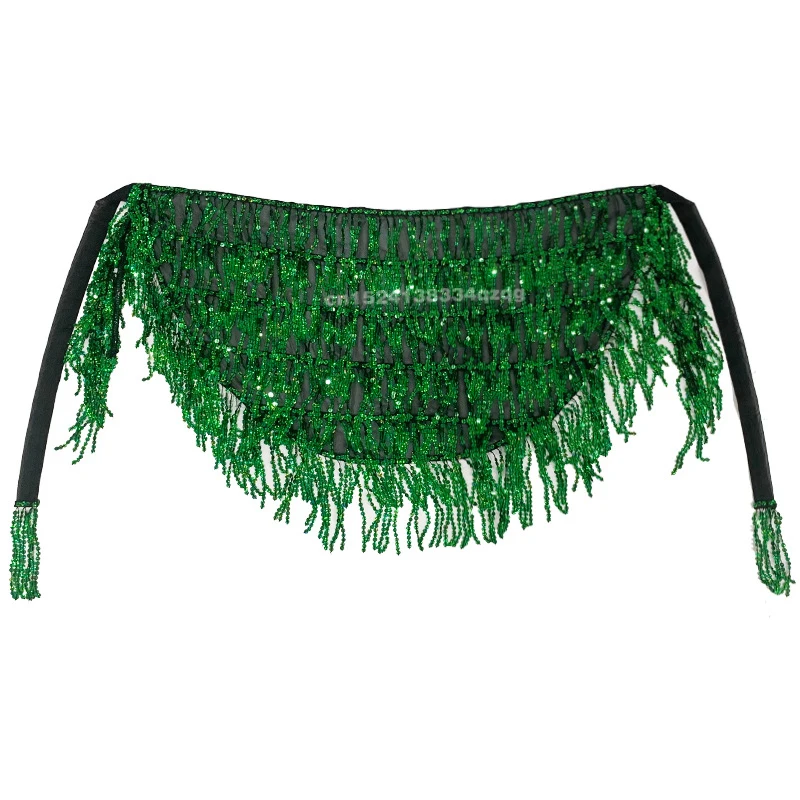 New Belly Dance Sequins Waist Chains Sequins Hip Scarves Tassels Waist Scarves Waist Belts Dance Performance Hip Scarf Wholesale