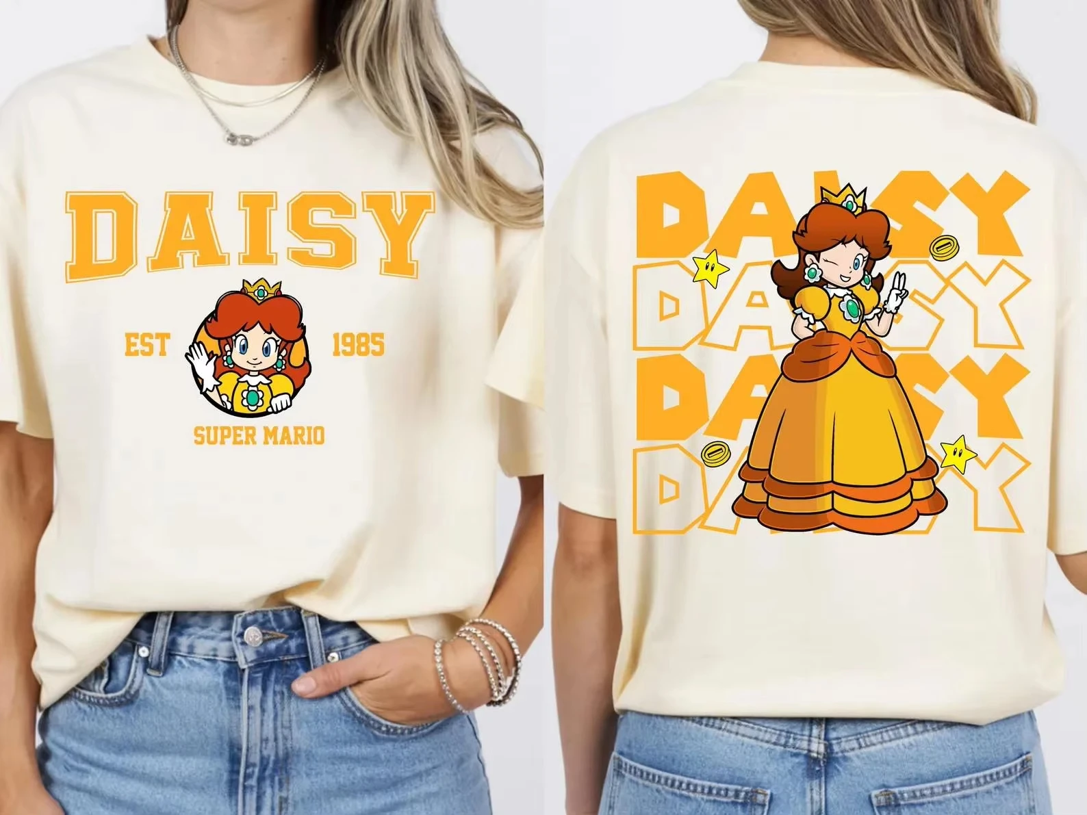 Anime Super Mario Yoshi T-Shirt Mario Bowser Peach T-Shirt 2026 Sommer Neu Herren und Damen Kinder Baumwolle Ins Y2k T-Shirt – Detail 9
