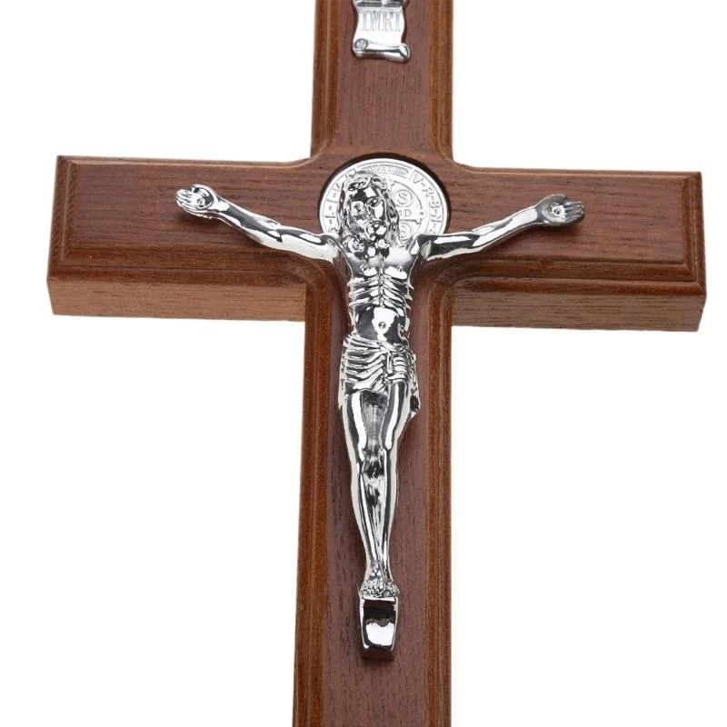 Crucifix Wall  Solid  Catholic Wall Hanging Jesus  for Home Office Church Decoration Prayer Religious Gift 87HA