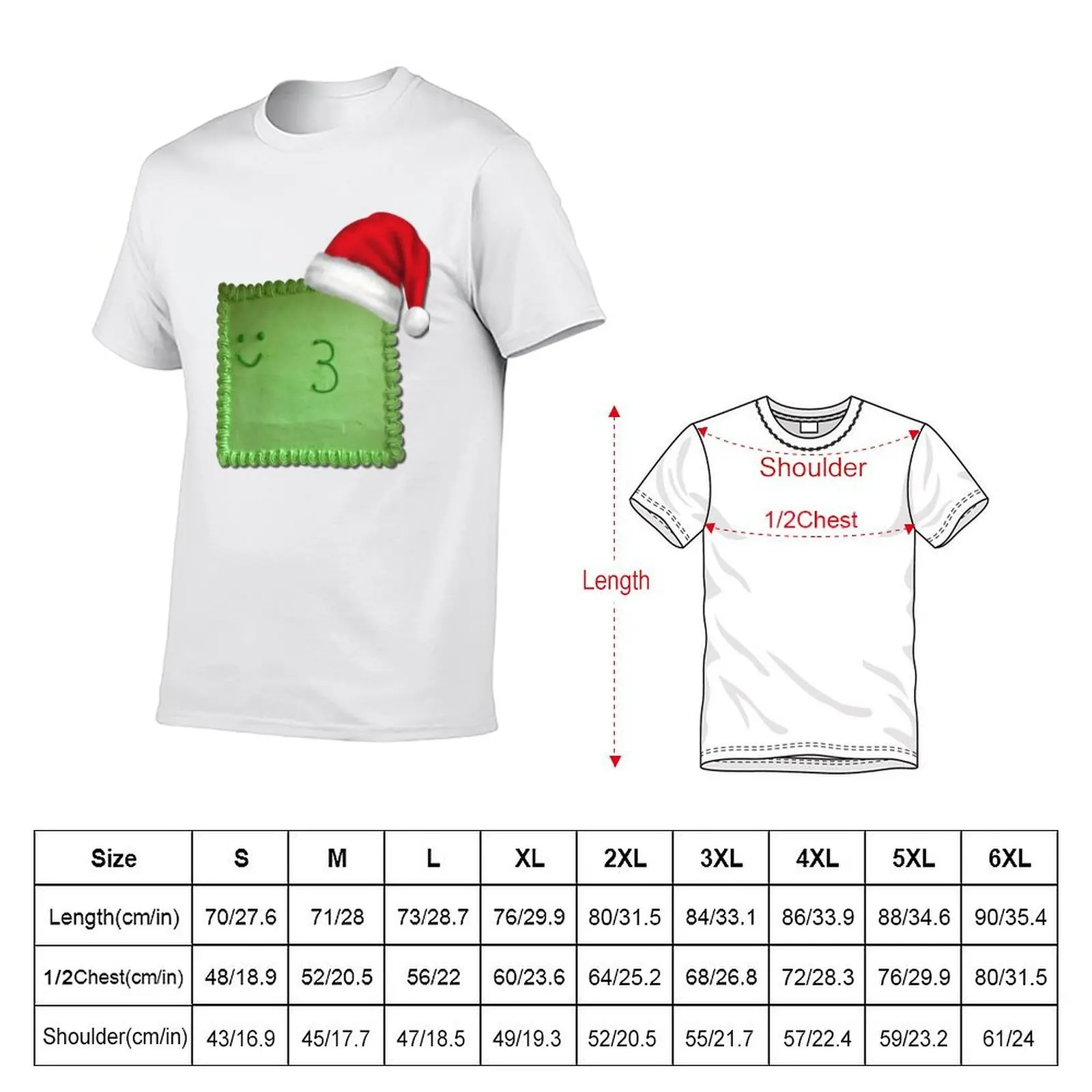 Christmas Frog Cake :) T-Shirt plus size clothes graphics cotton t shirt men
