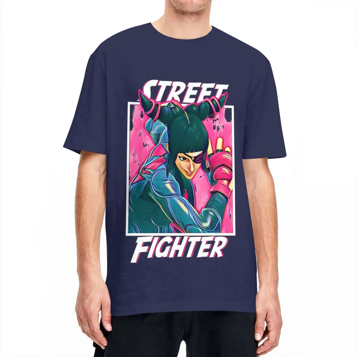 Street Fighters Juri T-Shirt Men Women Novelty 100% Cotton Tees Crew Neck Short Sleeve T Shirt Plus Size Tops