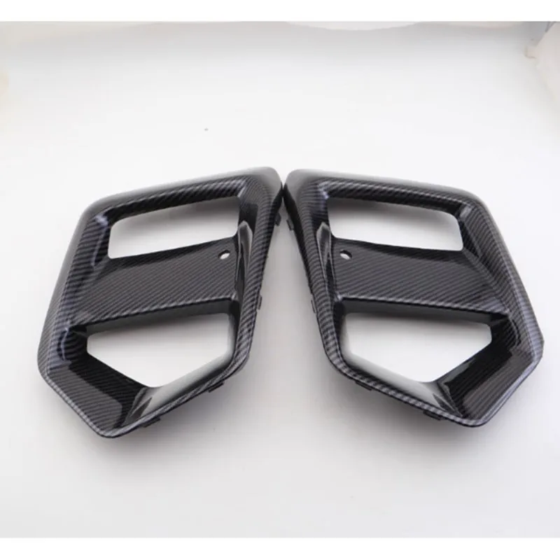Carbon Fiber Look For Ford Focus RS 2015 2016 2017 2018 Car Exterior Accessories Fog Lights Frame Fogs Lamp Cover Grille`