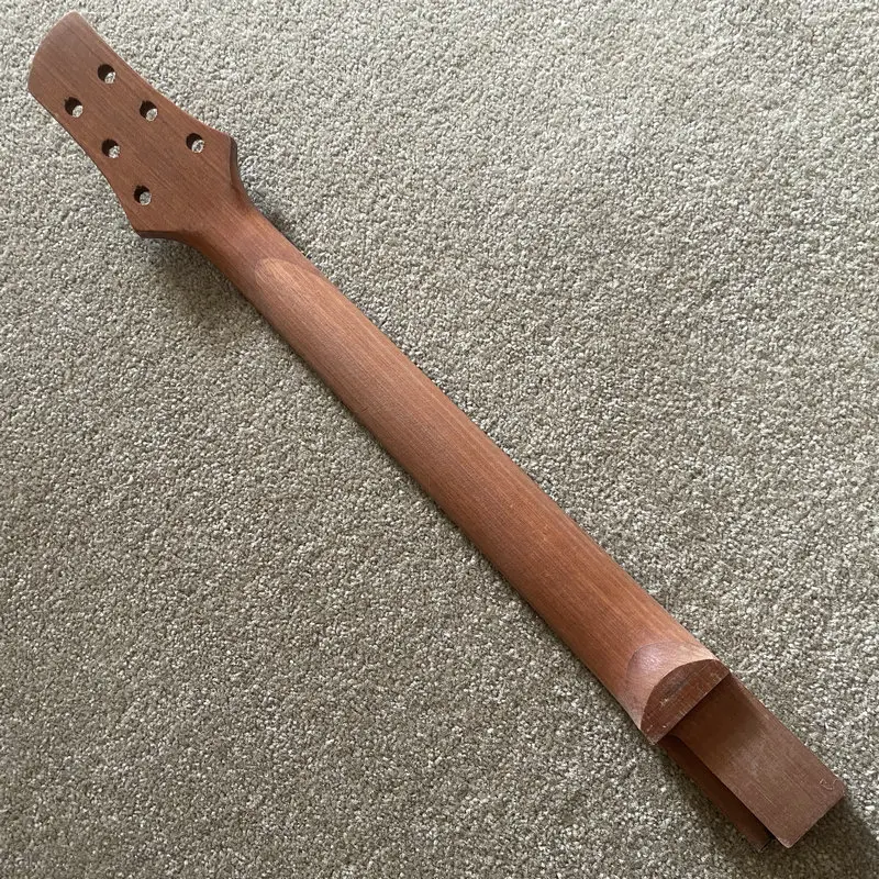 FN402  Set-in Connecton Solid Mahogany+Rosewood MOP Inlay and Bidning LP Guitar Neck Custom Order Quality for DIY Replace