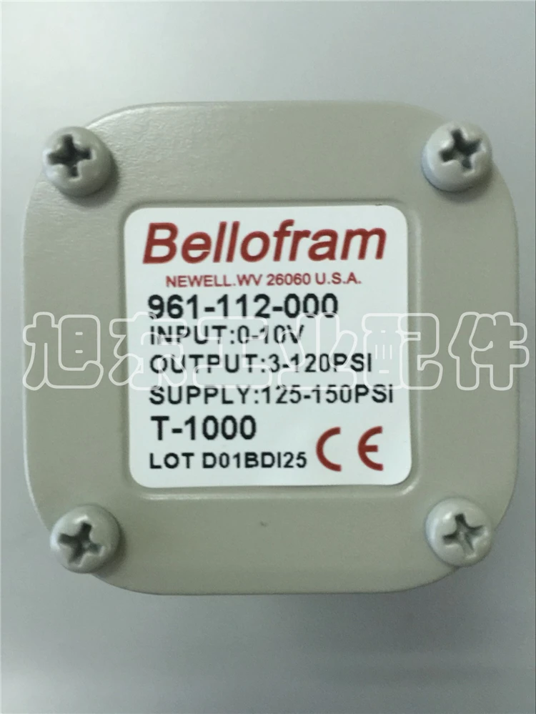 Original American BELLOFRAM T-1000 Electro Pneumatic Converter Electrical Proportional Valve 961-112-000