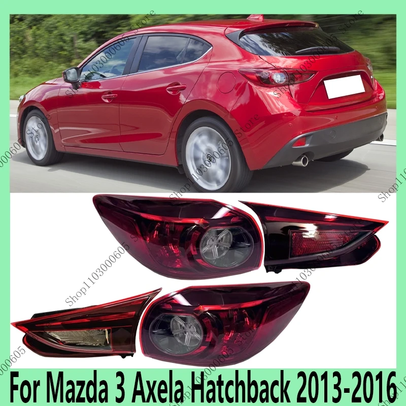

Для Mazda 3 Axela Hatchback 2013-2016 автомобильные аксессуары задний фонарь указатель поворота задний бампер внутренняя и внешняя фара