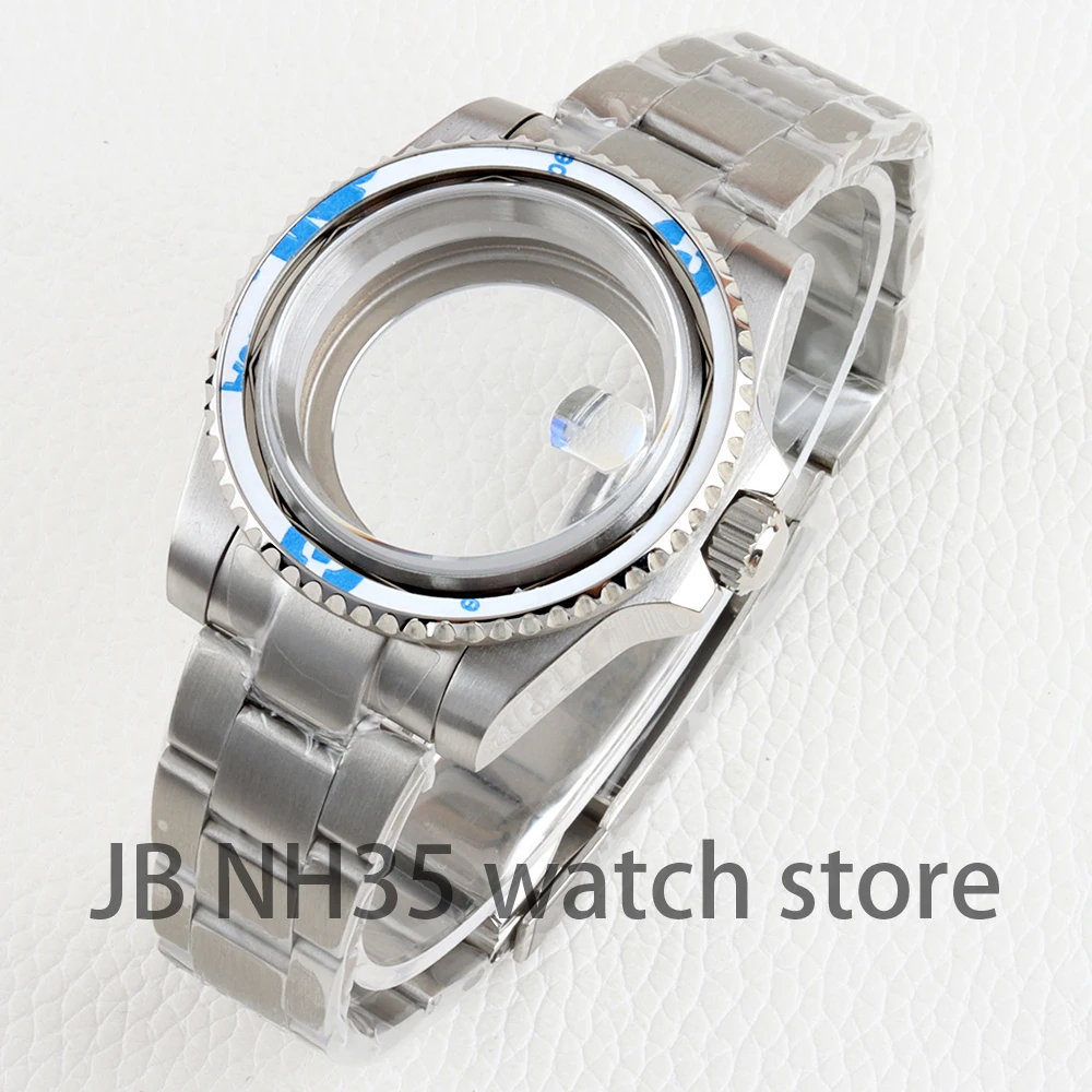 40mm Watch Case 20mm Stainless Steel Oyster Polished/Brushed Bracelet for Submariner 28.5mm Dial NH34 NH35 NH36 NH38 Movement