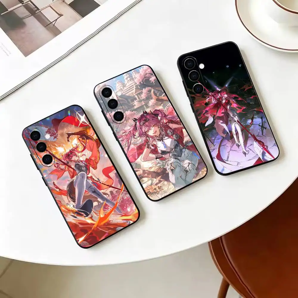 Wuthering Waves- Lupa-k Phone Case For Samsung Galaxy A73, A72,A70,A53,A52,A51,Soft Silicone Black Cover