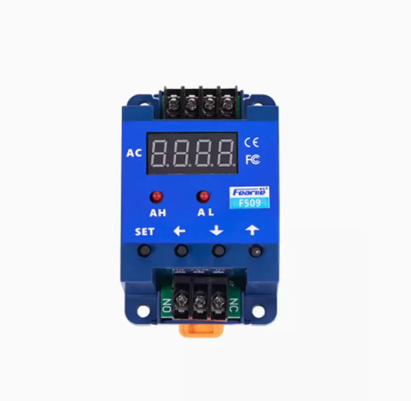 

F509 AC Intelligent Digital Display Meter Ampere Meter Upper Limit Overload Alarm Detection Relay Size Controller Instrument