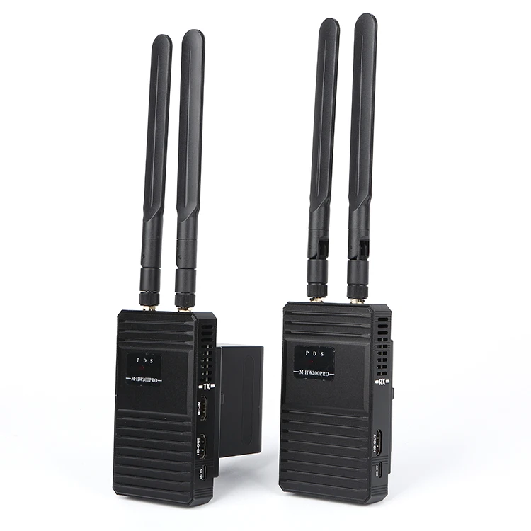 Extender Wireless HD da 200m con batteria con fibbia posteriore trasmettitore e ricevitore di segnali Video e Audio HD