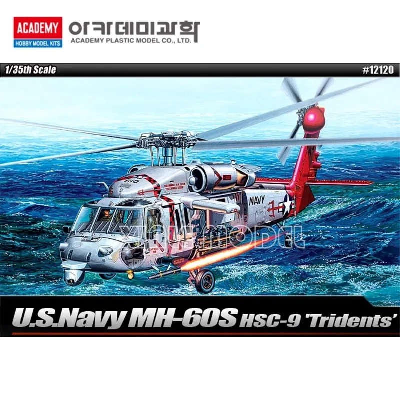 

Academy Aircraft Model Kit 12120 Sikorsky MH-60S HSC-9 "Tridents" 1/35