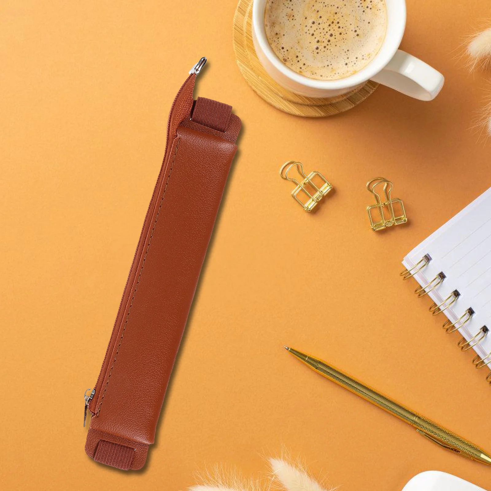 Note Strap Pencil Case Sleeve with Elastic Holder Notebook Fountain Pouch Bands