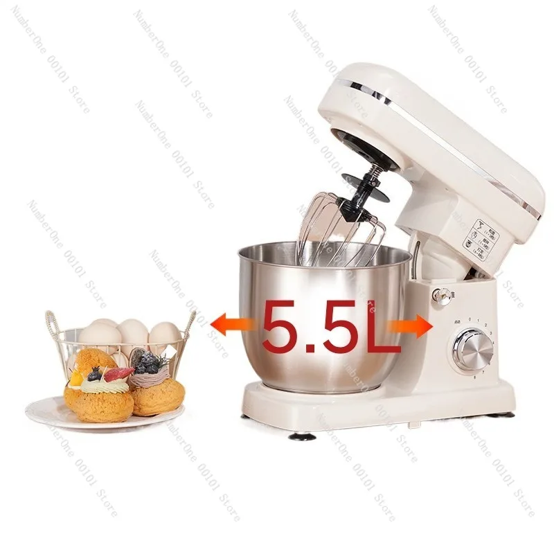 Household automatic chef machine, 2026 new model, small dough kneader, egg beater, baking and cake-making multi-function,compact