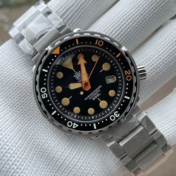 STEELDIVE Mens Diver Watches Tuna Automatic Watch Sport 300M Waterproof Mechanical Wristwatch Luminous Sapphire NH35 Military