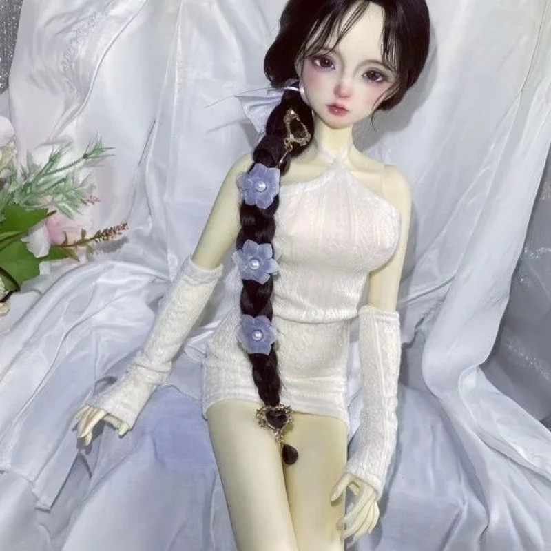 (Angepasst) 1/5 1/4 1/3 Puppenkleidung verkleiden sich für 36/45/60/70/75 cm Bjd Puppe gestricktes enges Kleid Spielzeug Puppenzubehör, keine Puppe