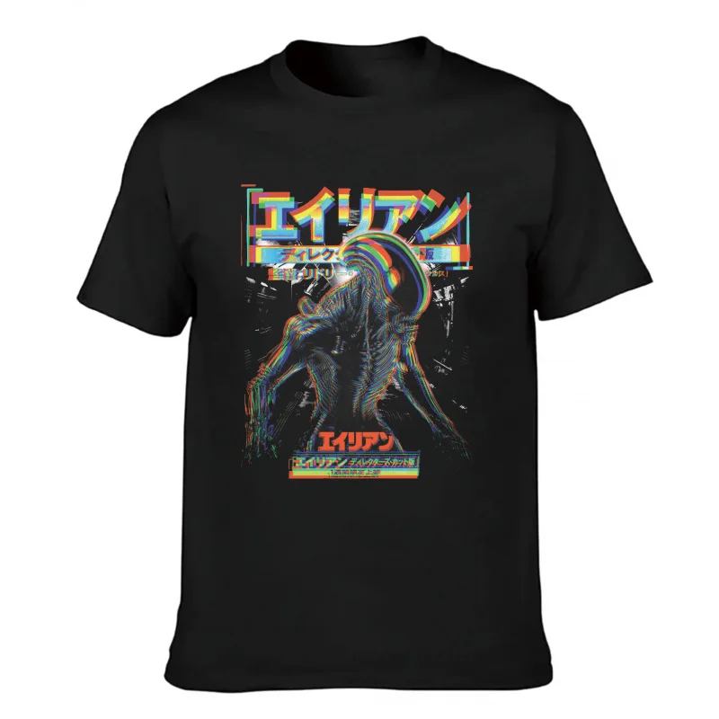 

80s Horror movie Xenomorph 1115 Scary Sci fi Alien Ripley Weyland gift T shirt for man Large size Tops Monster Graphic clothes