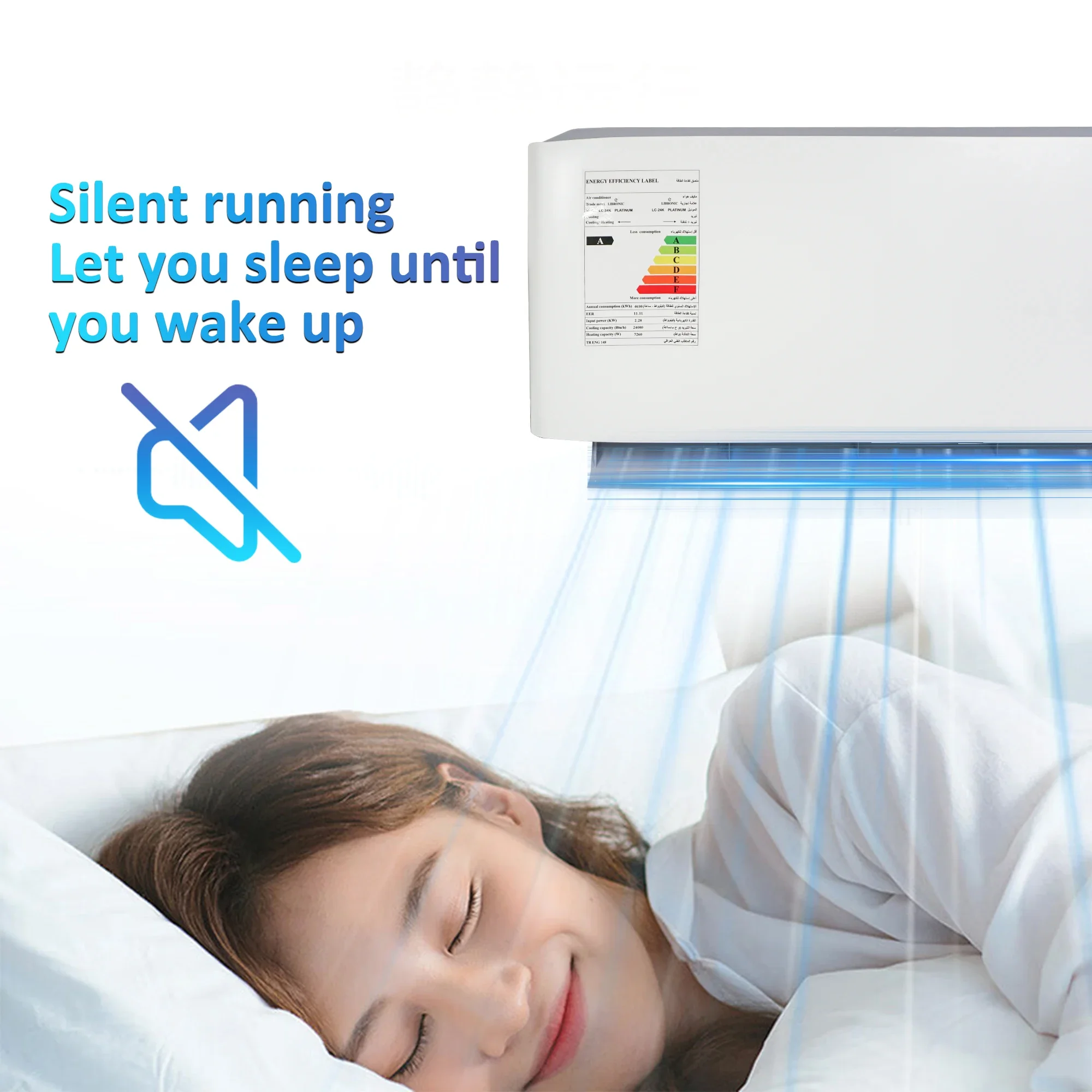 T3 Tropical Air Conditioner 24000BTU Dual-purpose Bedroom Air Conditioner Wall Mounted Middle East Air Conditioner