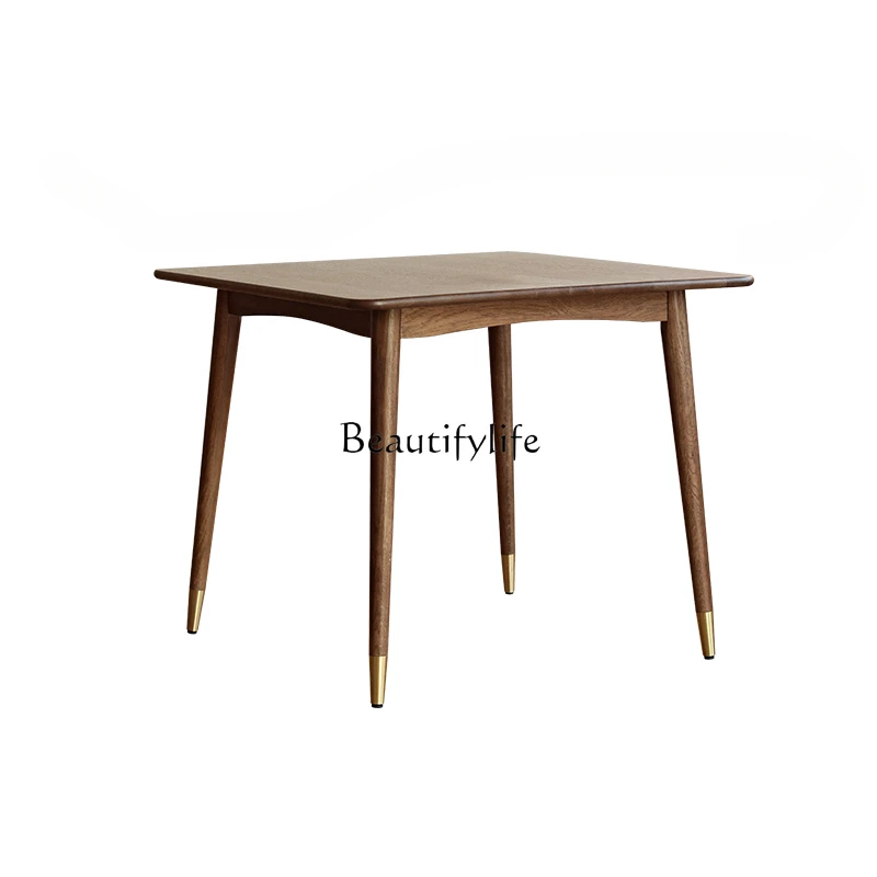 

Nordic Solid Wood Oak Eight-Immortal Table Restaurant Square Dining Table