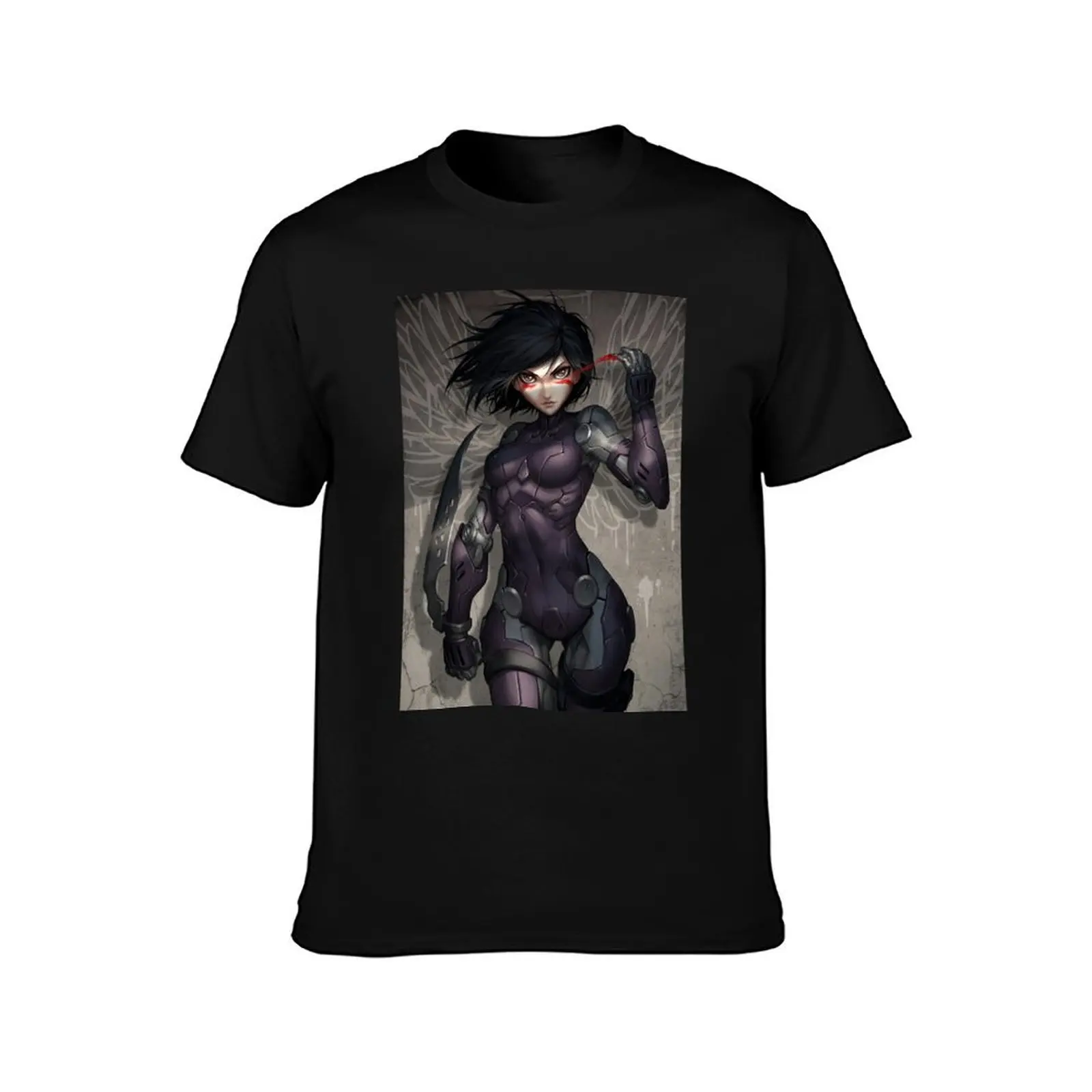 Guunm - Battle Angel :warrior Gally T-Shirt Durable Work Wear T-Shirt
