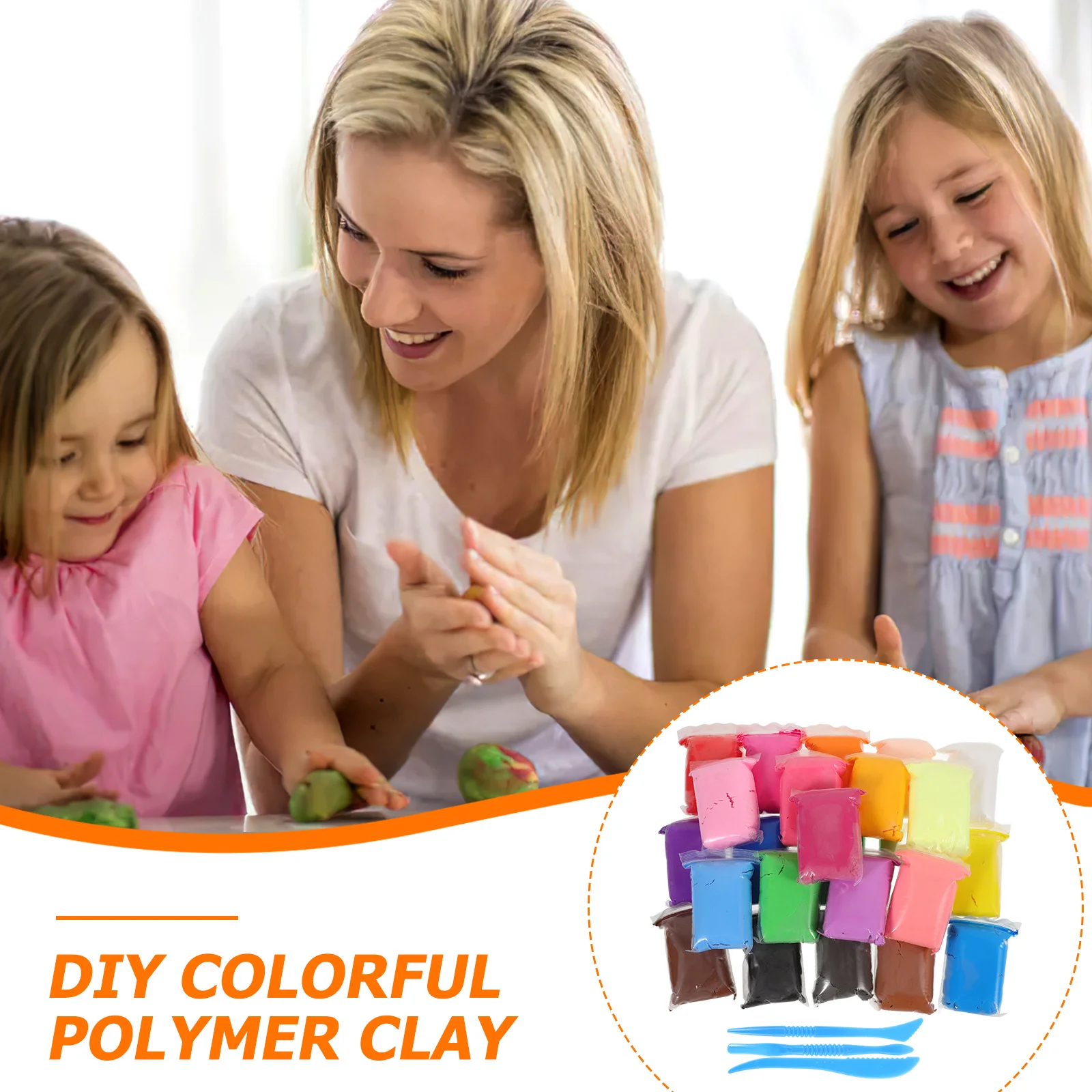 DIY 클레이 키트 다채로운 모델링 클레이 어린이 및 성인용 공기 건조 공예 세트 부드럽고 유연한 질감 쉬운 조형 가정용