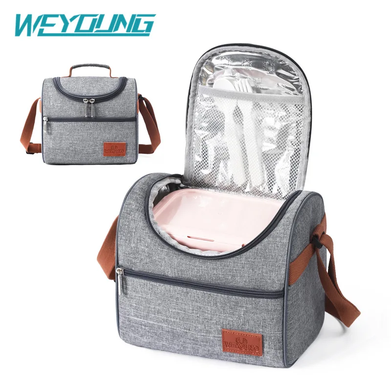 Portable Cooler Bags Zipper Thermal Lunch Bags Insulated Bag Oxford Fabric Picnic Bag Stylish Men Women Kids Camping Lunchbox