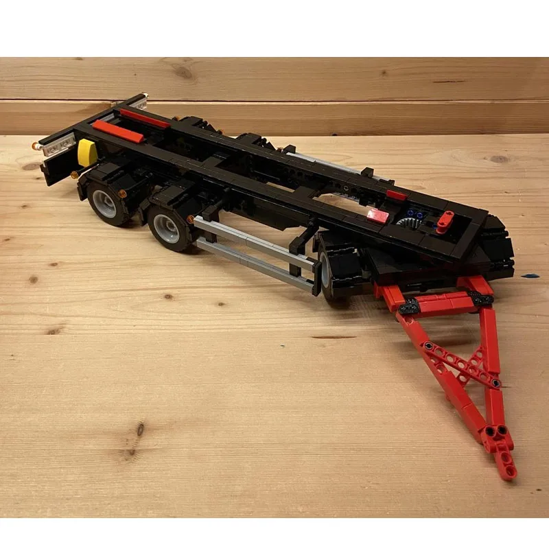 MOC-137486 New Classic Small Dump Trailer Building Block Model, 872 Parts, Boys' Children's Birthday and Christmas Toy Gift