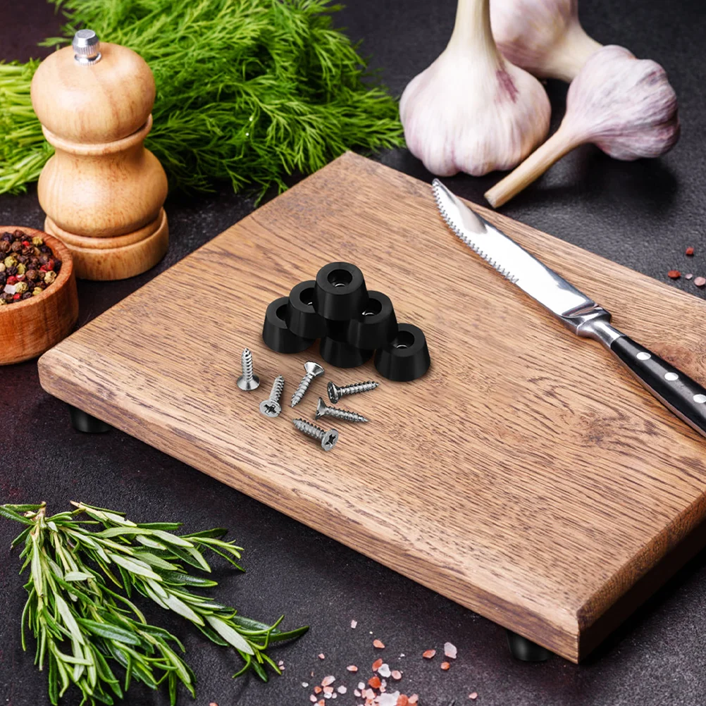100 buah Pelindung kaki kursi karet tuas kaki meja lantai Floor Anti selip bantalan untuk papan potong furnitur hitam