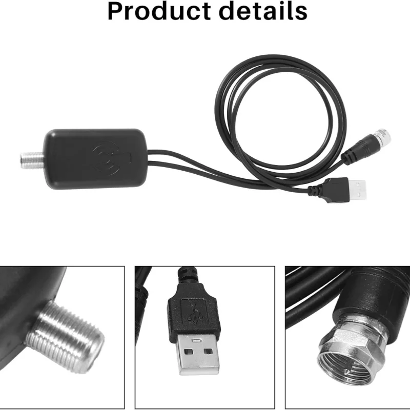 4K HD Digital TV Antenna Amplifier Signal Booster Low Noise High Gain TV Antenna Accessories Enhance TV Signal Stability