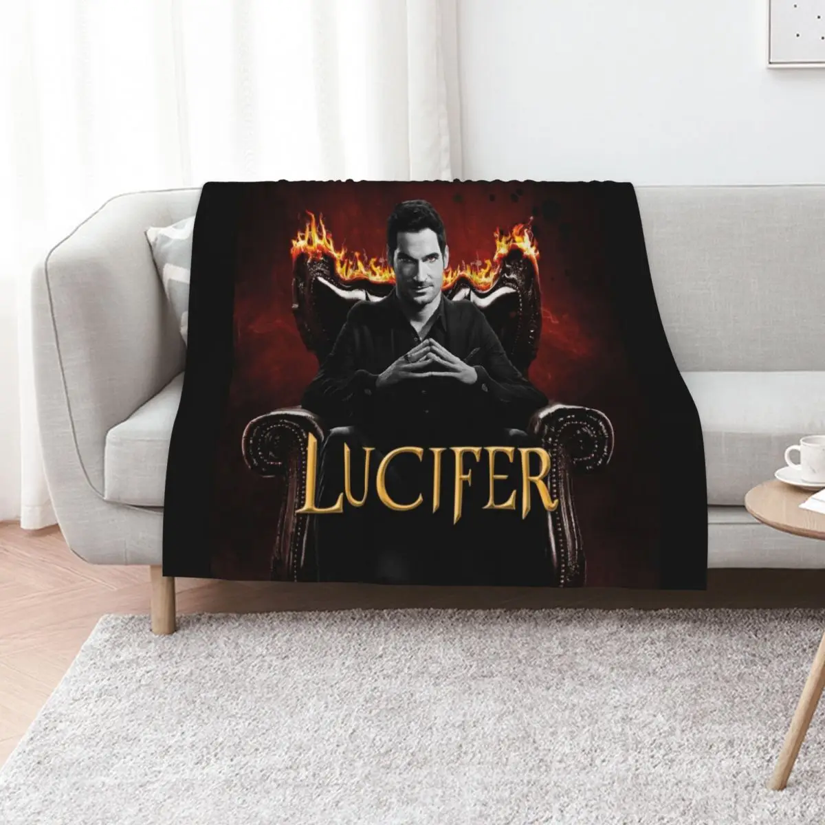 LUCIFER Throw Blanket Personalized Gift Multi-Purpose Loose christmas decoration Luxury for babies Blankets