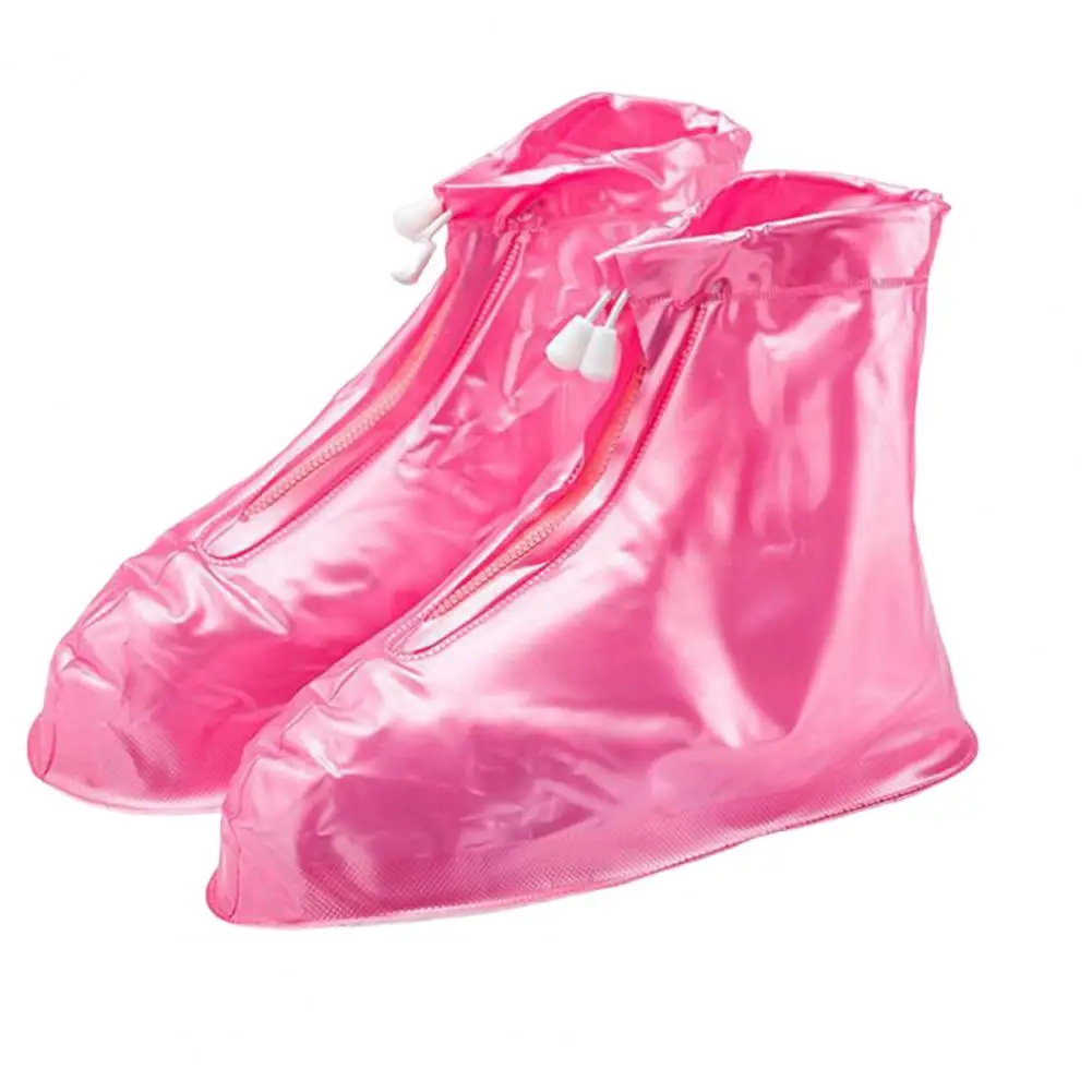 Rain Shoe Covers Foldable Women Rain Shoes Boots Overshoes Covers Solid Color Long-Lasting Women Shoe Covers for Women