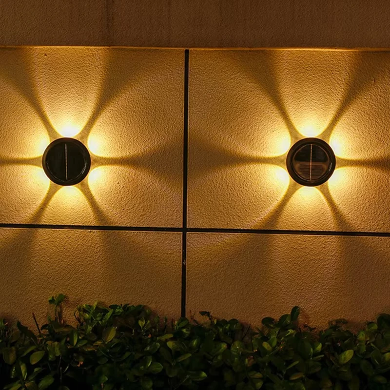 

Solar Outdoor Lights 3/6 LEDS Solar Wall Lamp Waterproof Dusk to Dawn Solar Powered Step Light for Garden Porch Fence Balcony