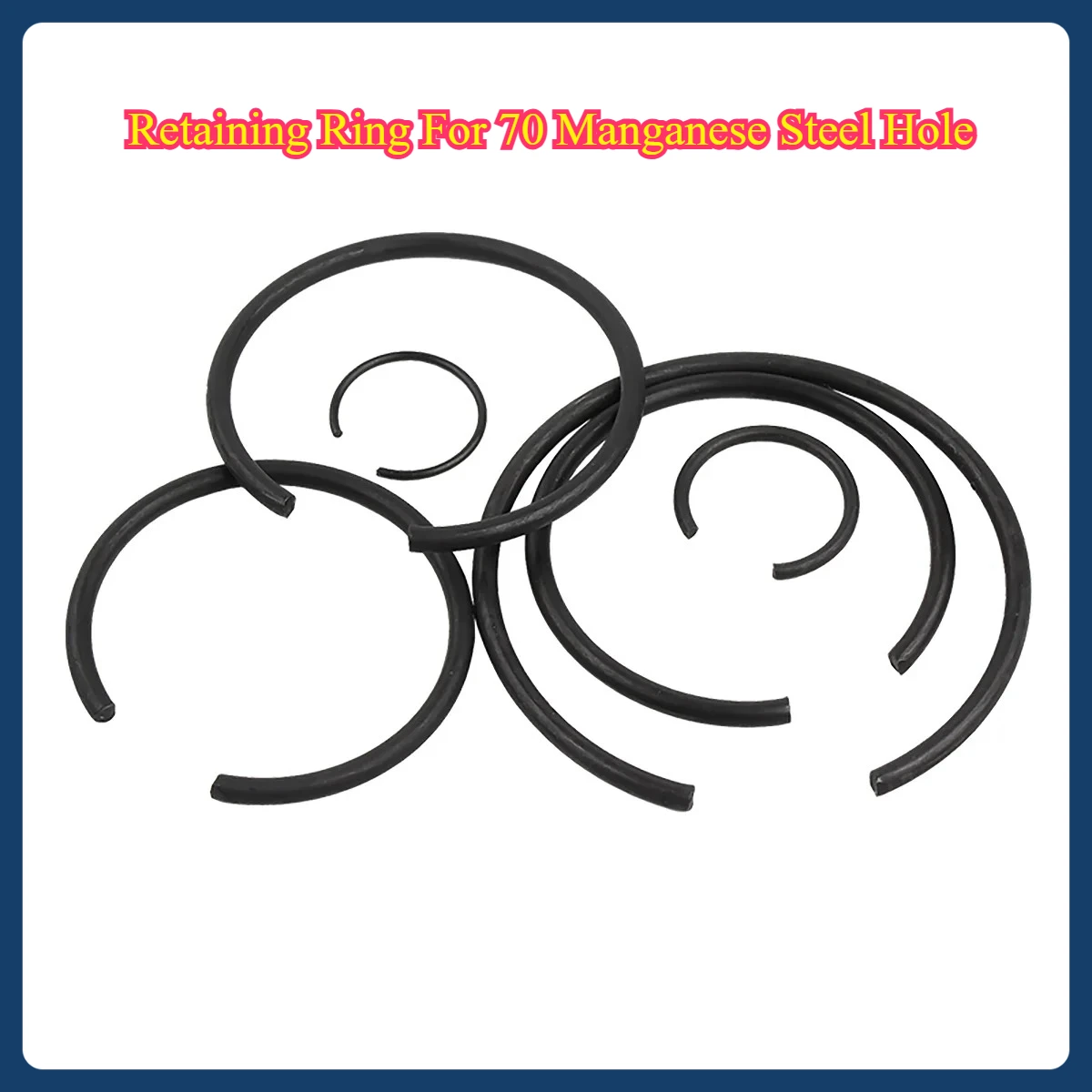 Steel Wire Retaining Ring for 70 Manganese Steel Hole / Elastic Snap Ring for C-Type Hole