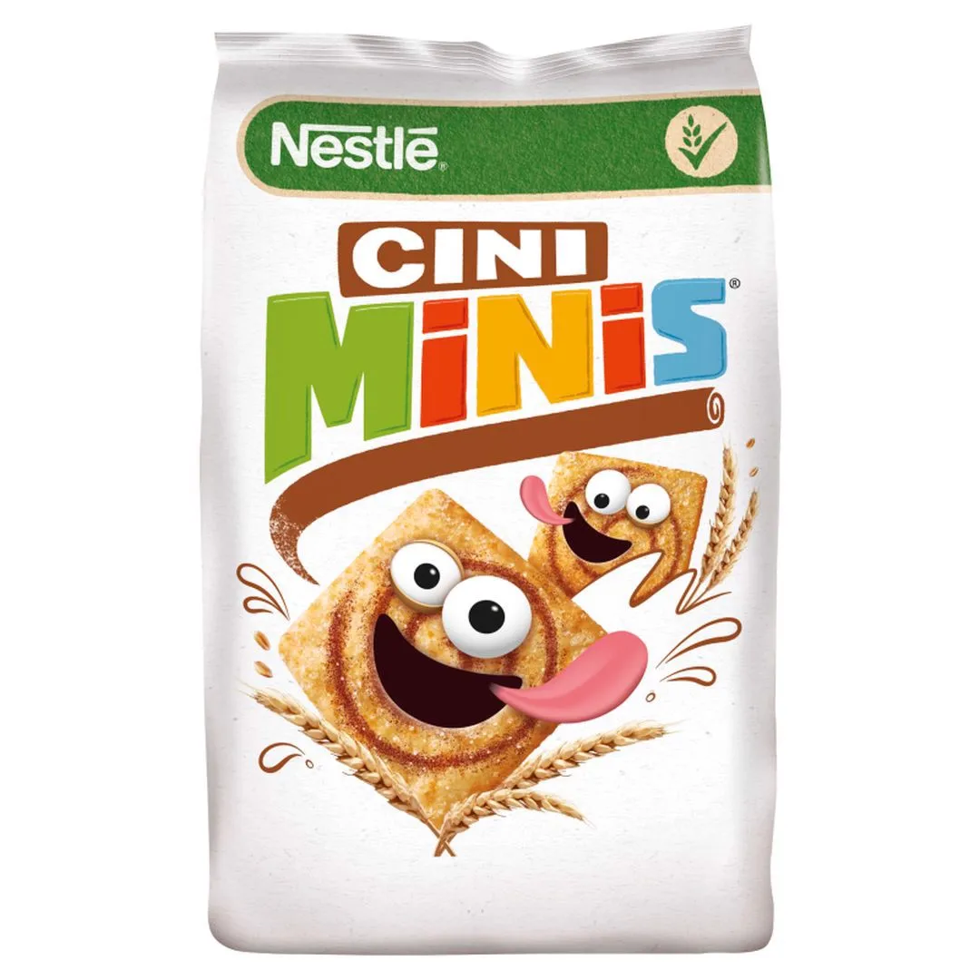 Nestlé Cini Minis cuadrados de cereales con sabor a canela, 250 g