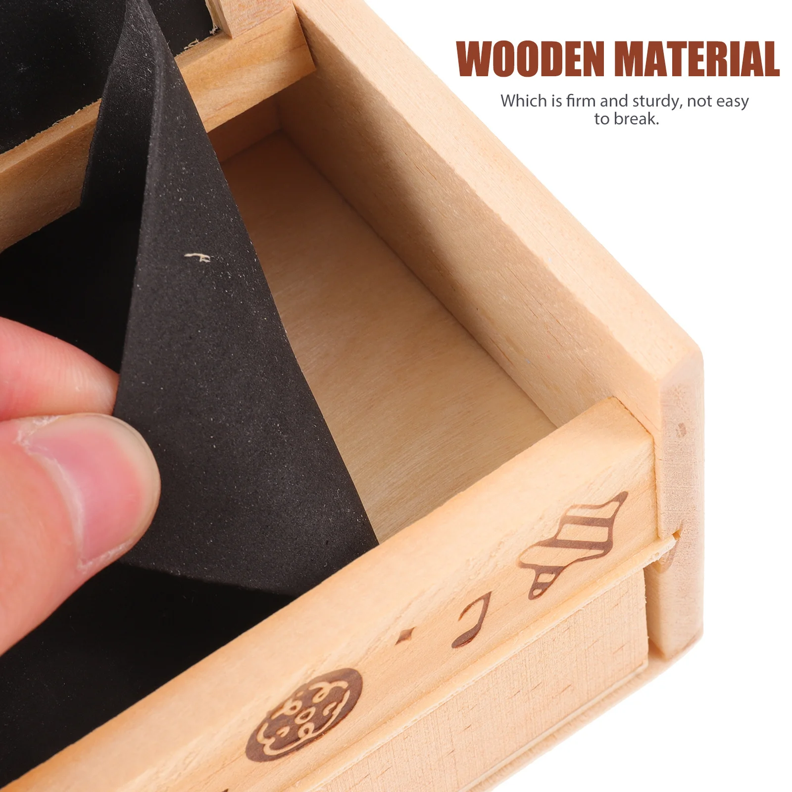 

Double Layer Wooden Pencil Box Large Capacity Stationery Storage Case for Student School Desk Organizer Pen Holder Portable